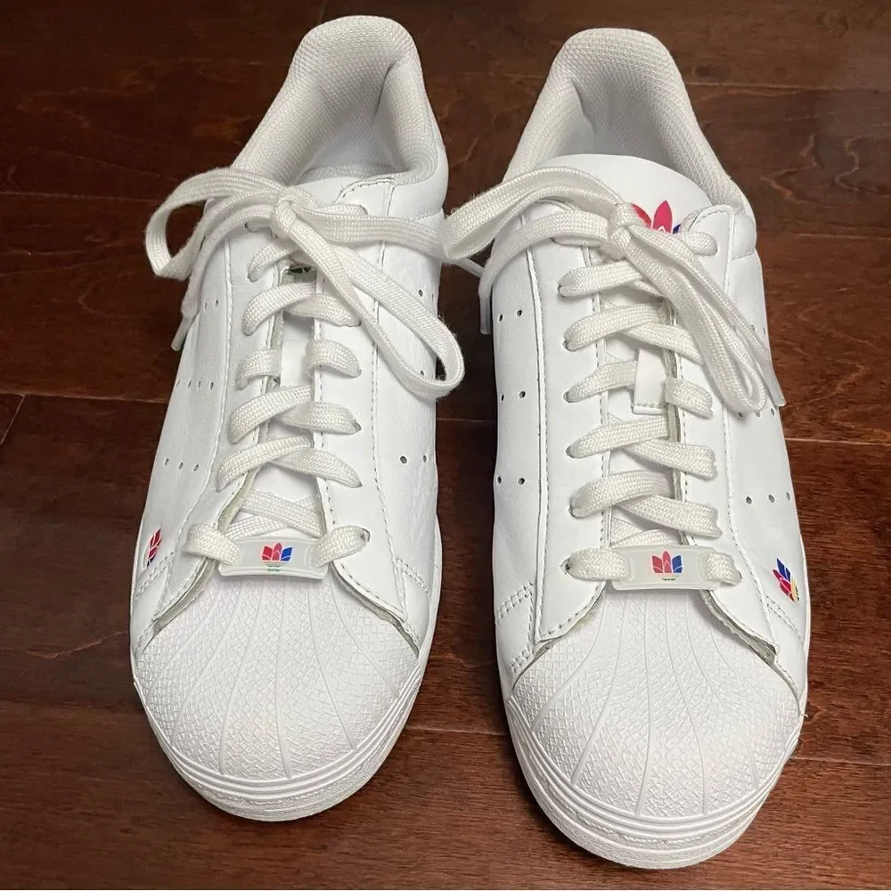 Adidas Superstar Pure Sneakers White Mens Size 8.5